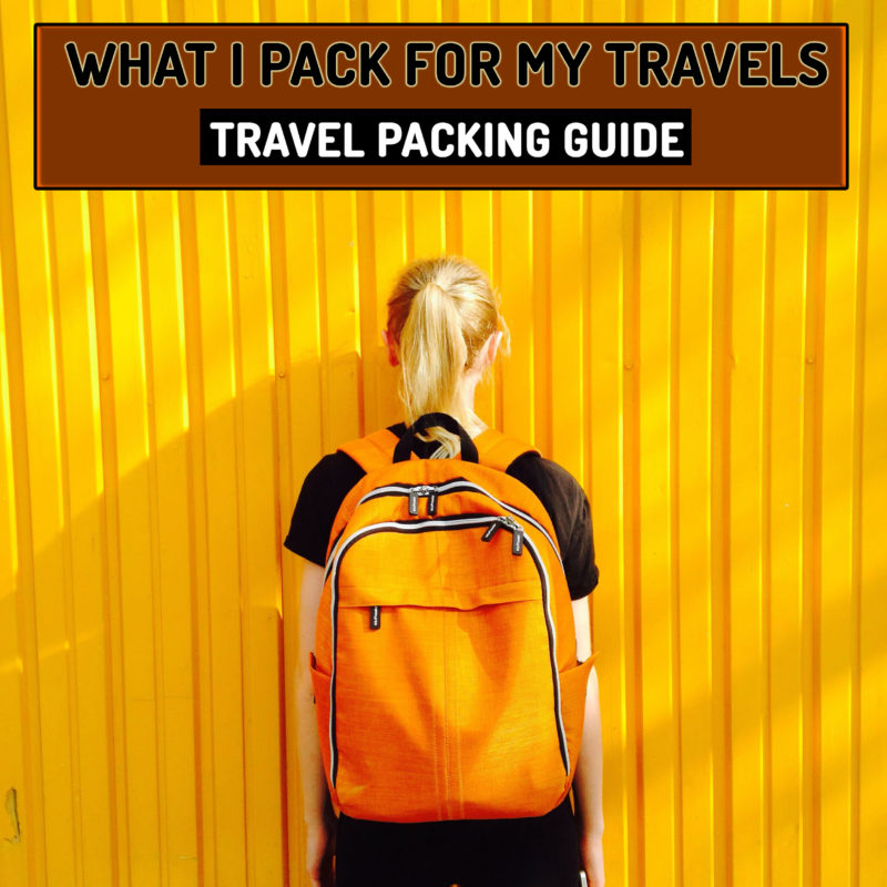 What I pack for my travels (1)